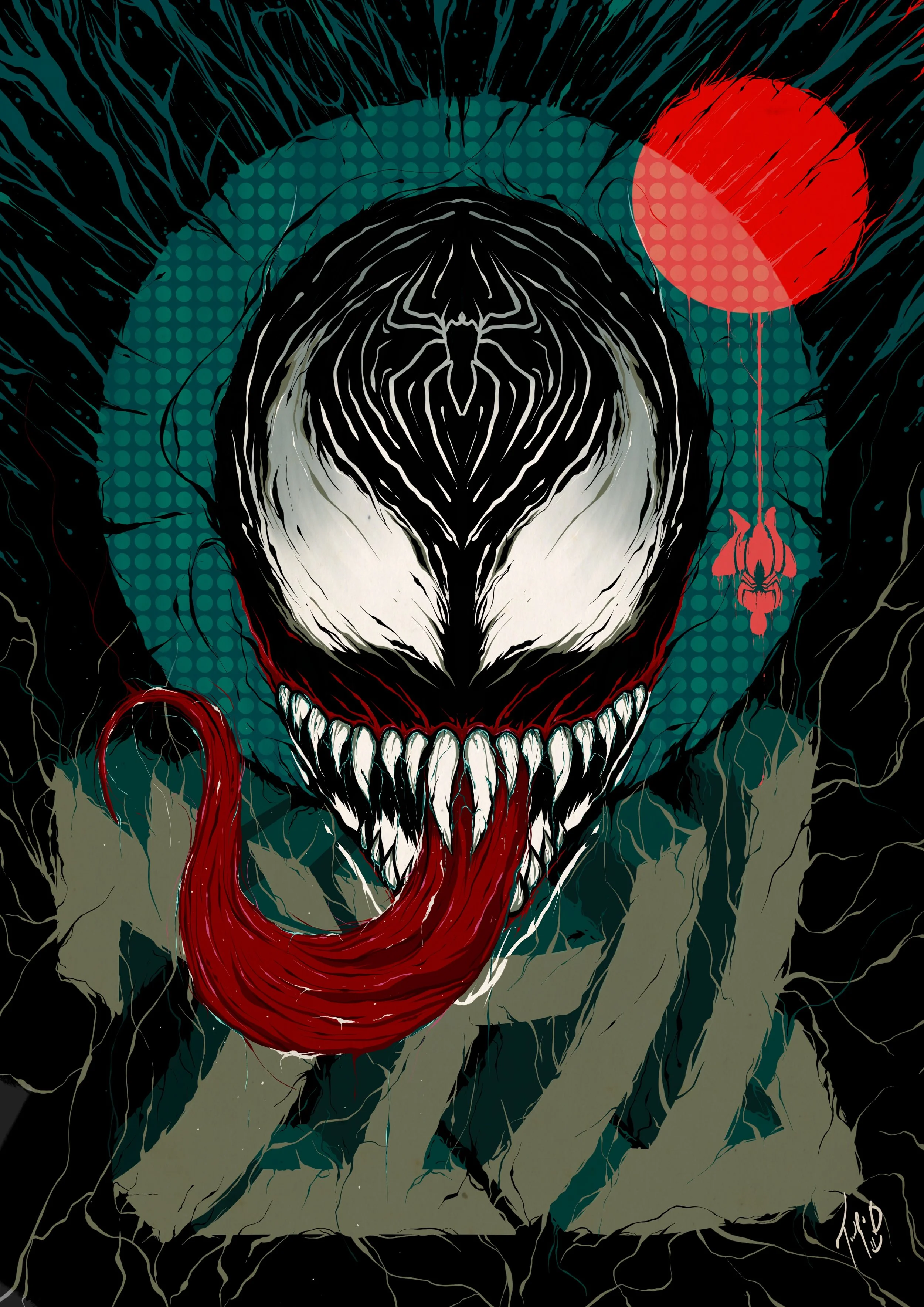 Venom inspired piece.