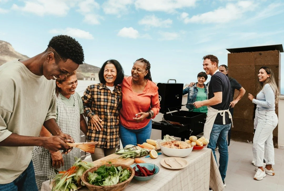 Cohousing shared meal
