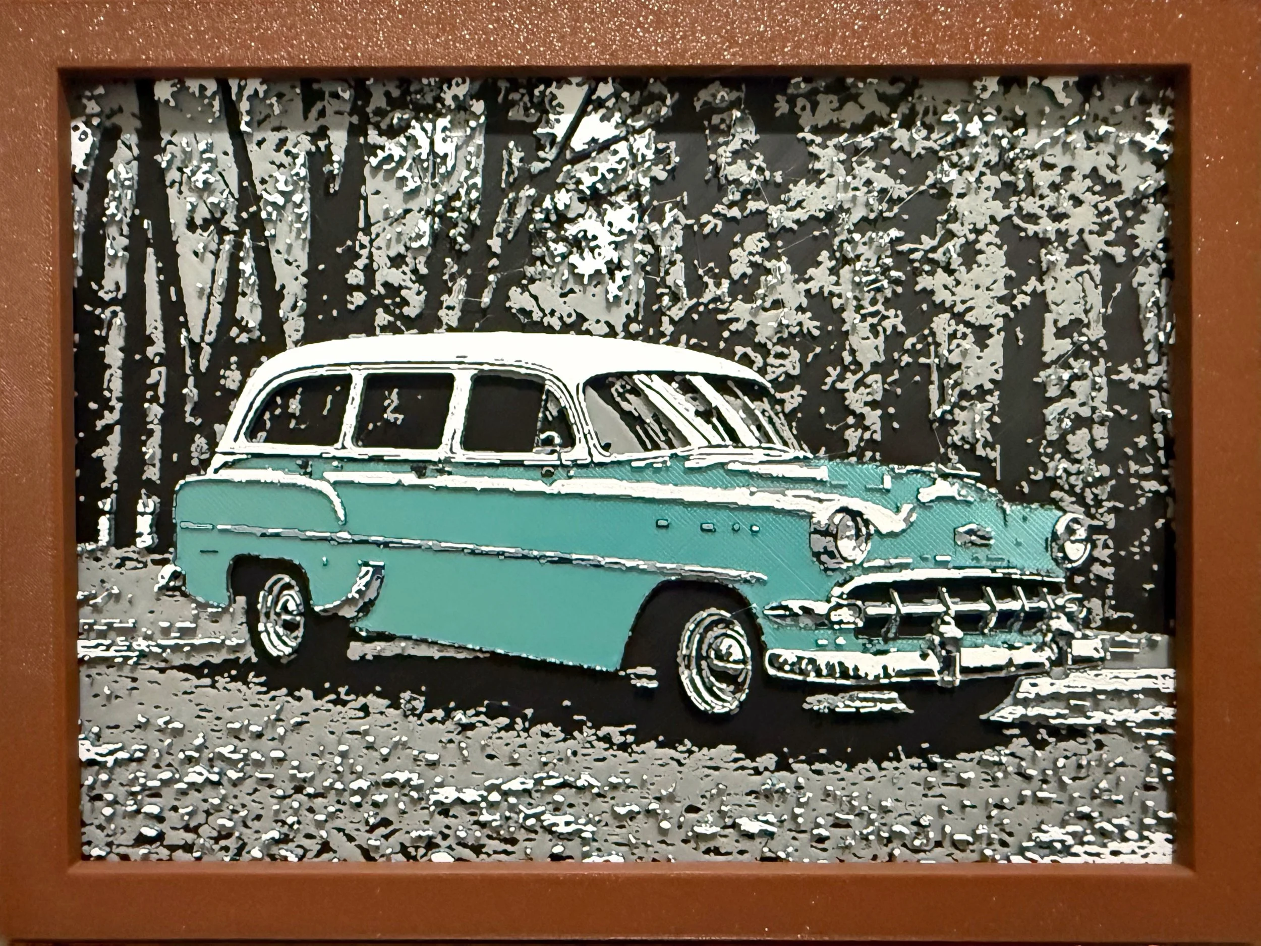 Custom Pop-out Colorized print