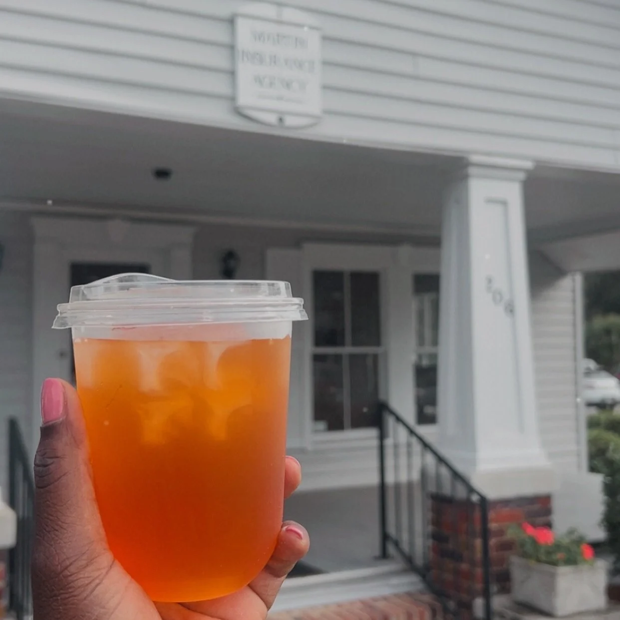 Hello Neighbor 👋🏾 We visited Martin Insurance Agency to introduce them to the Sunbury Coffee Bar with Granny&rsquo;s Sweet Tea and Cheese Danish. We can&rsquo;t wait to meet more neighbors. #DowntownHinesville #MainStreet #SupportLocal