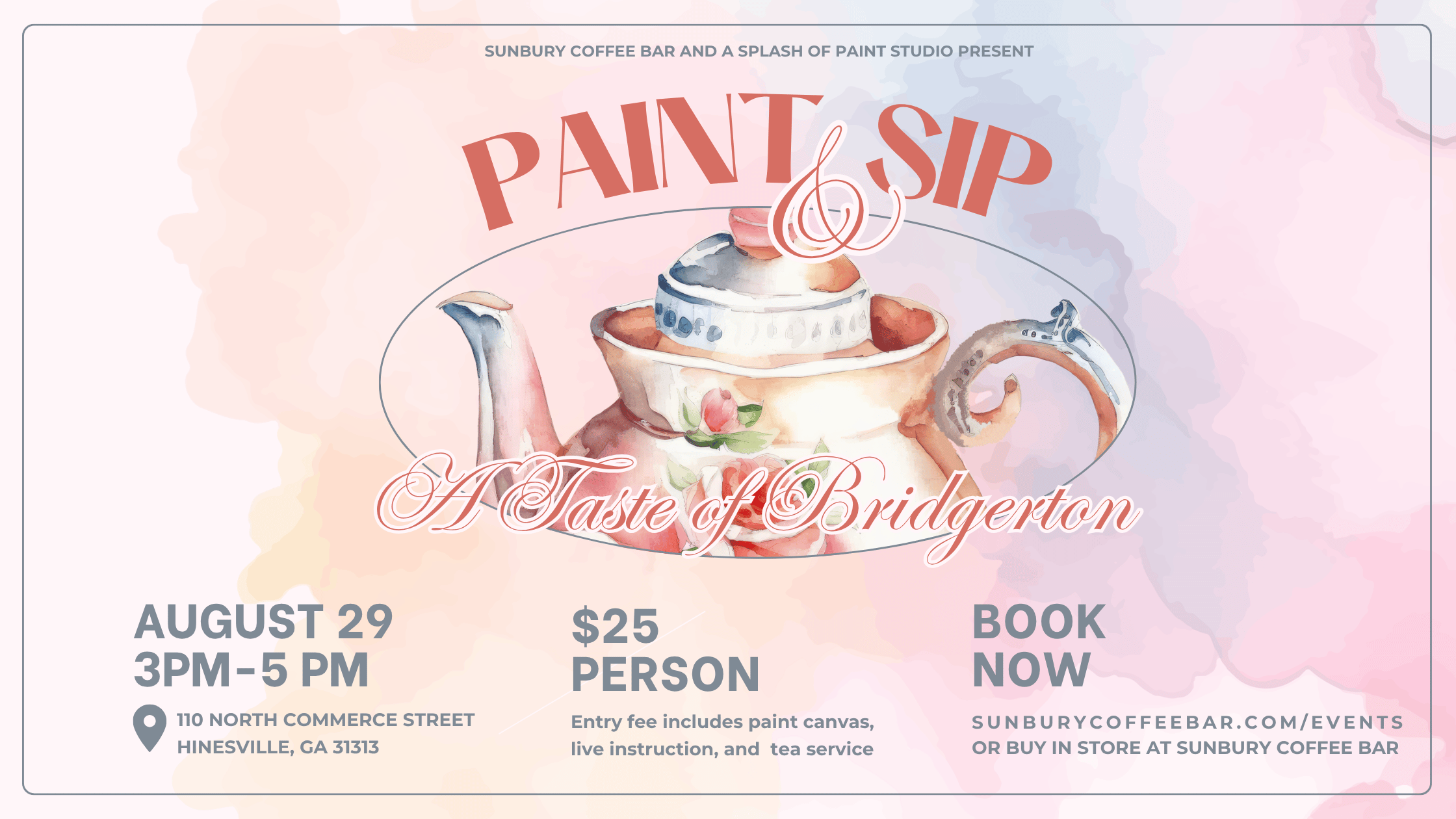 Paint & Sip: A Taste of Bridgerton