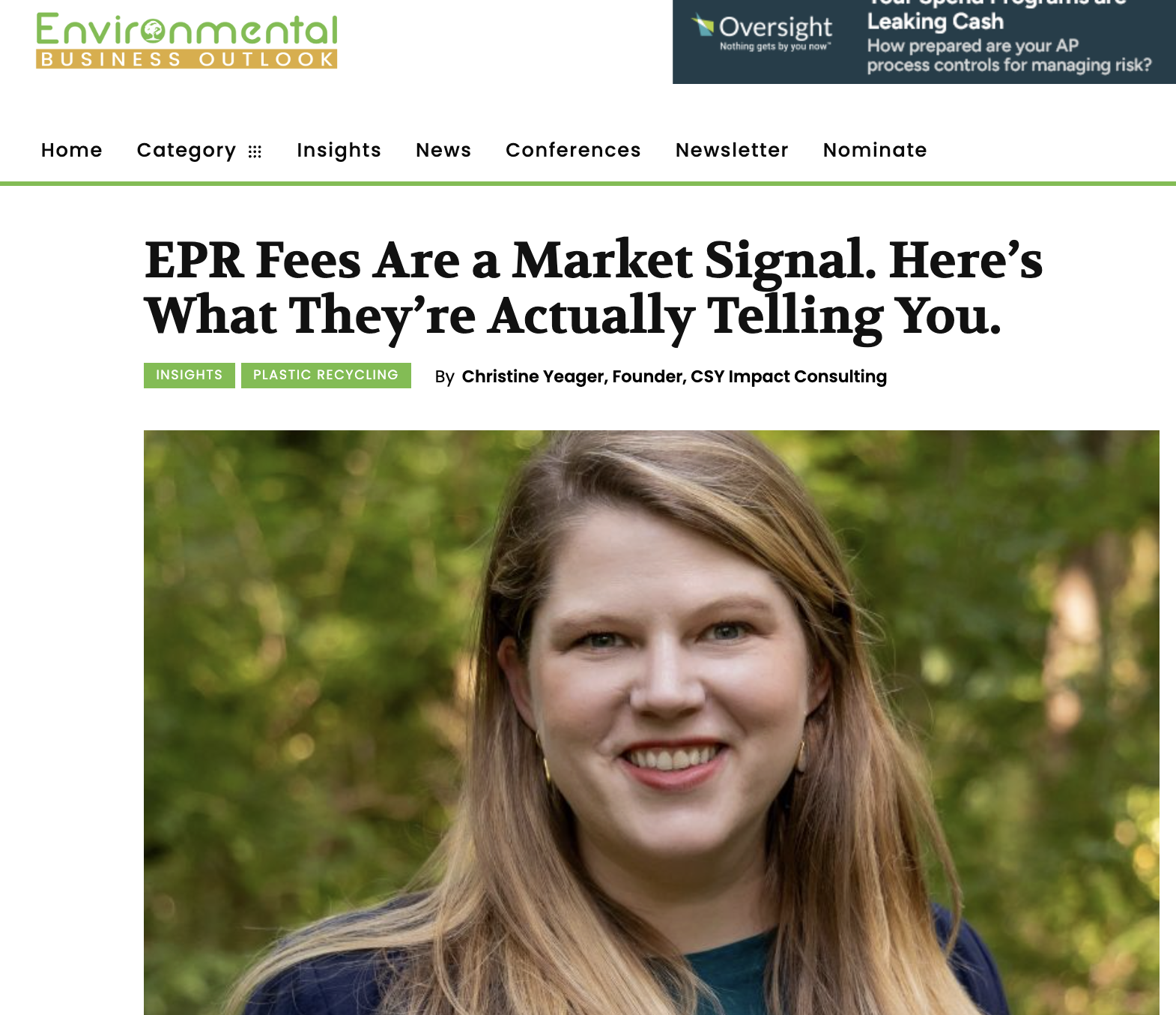 EPR as a market signal