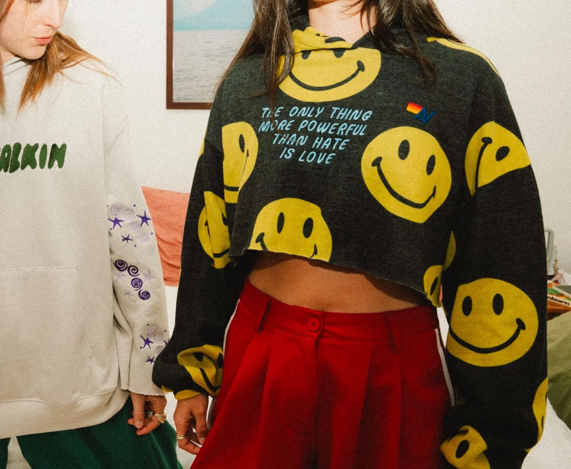 AVIATOR NATION CROPPED HOODIE