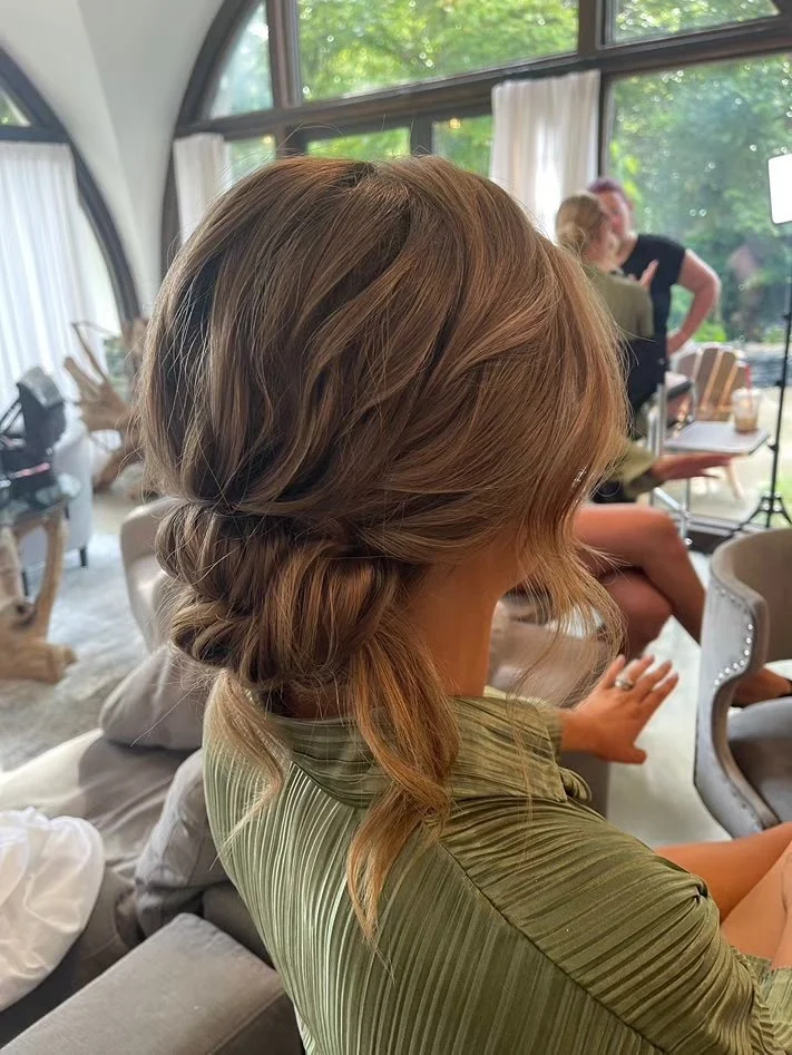 bridesmaid-textured-low-bun-updo-waterstone-tn