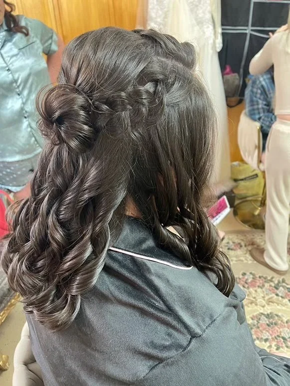 braided-half-up-bun-bridesmaid-hair-ridges-at-deer-run