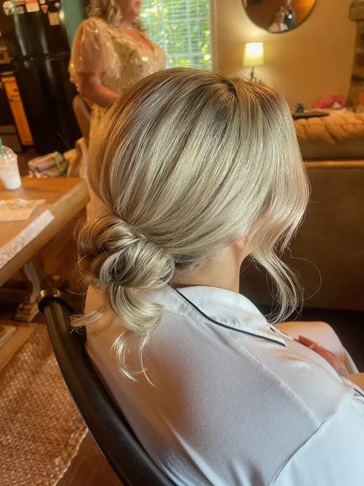 sleek-low-textured-bun-gatlinburg-wedding-tn