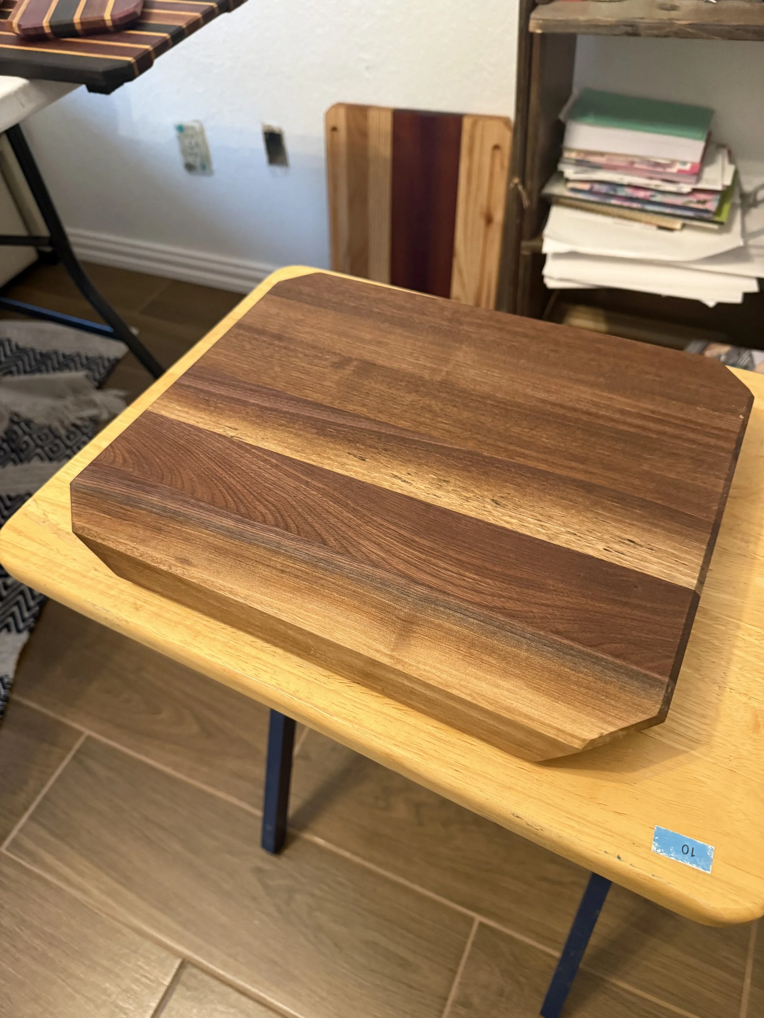 Solid Thick Walnut Cutting Board with Hand Holds