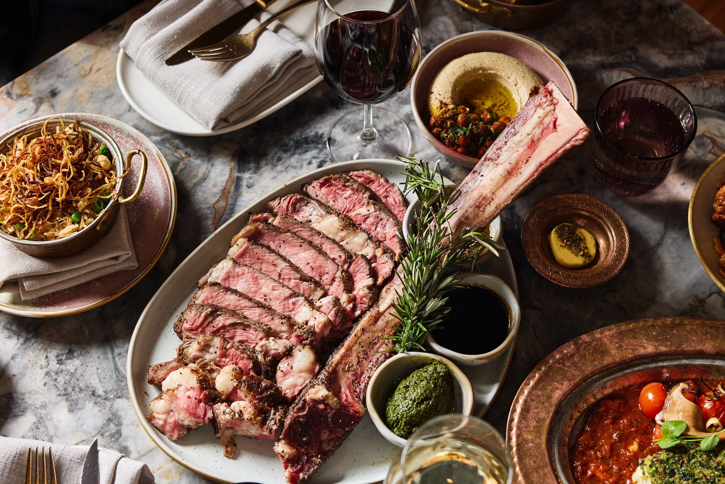 Wood fired tomahawk, hummus.jpg
