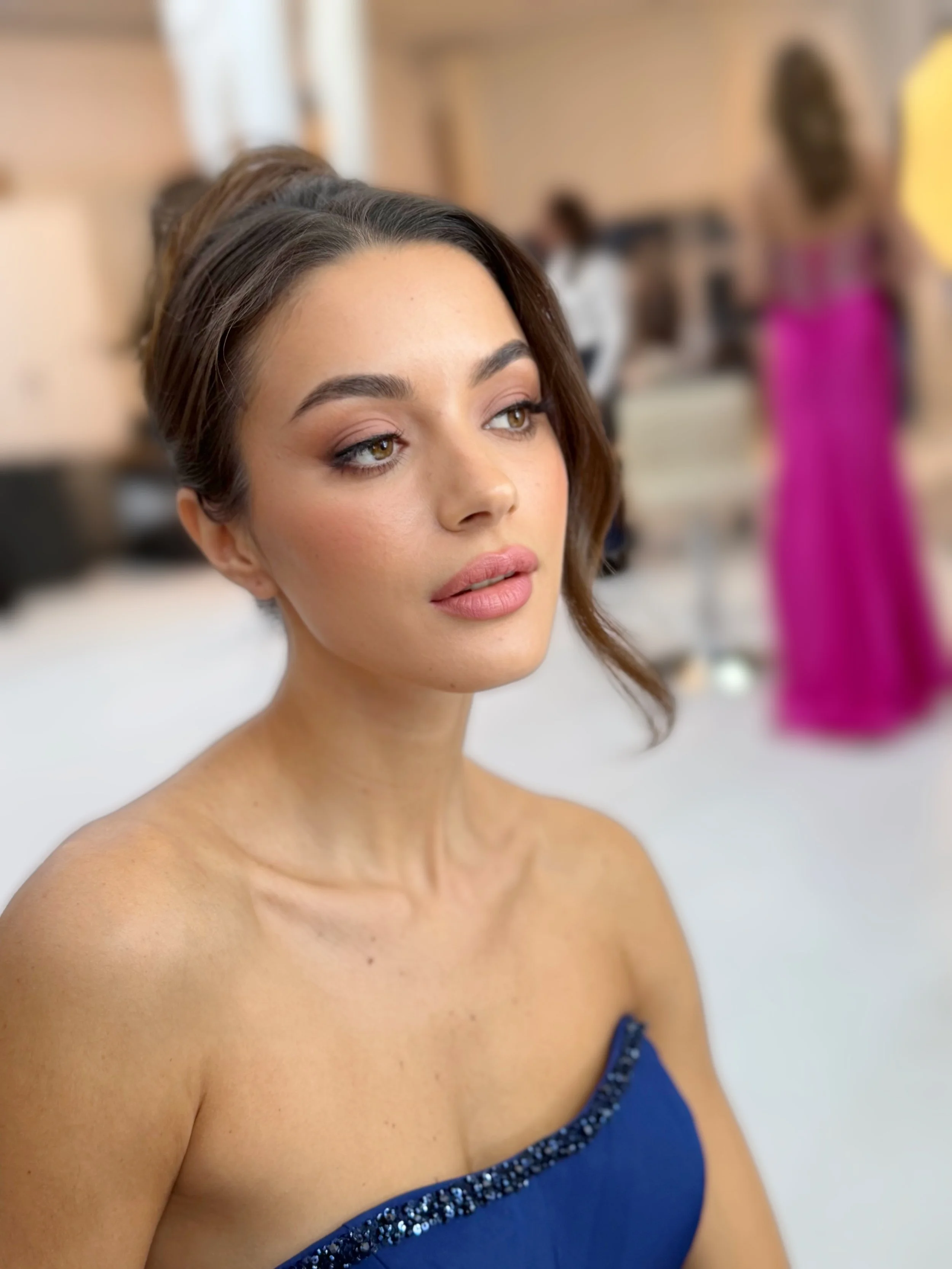 Makeup and hair Service in New York City. 
Polished beauty look suitable for weddings