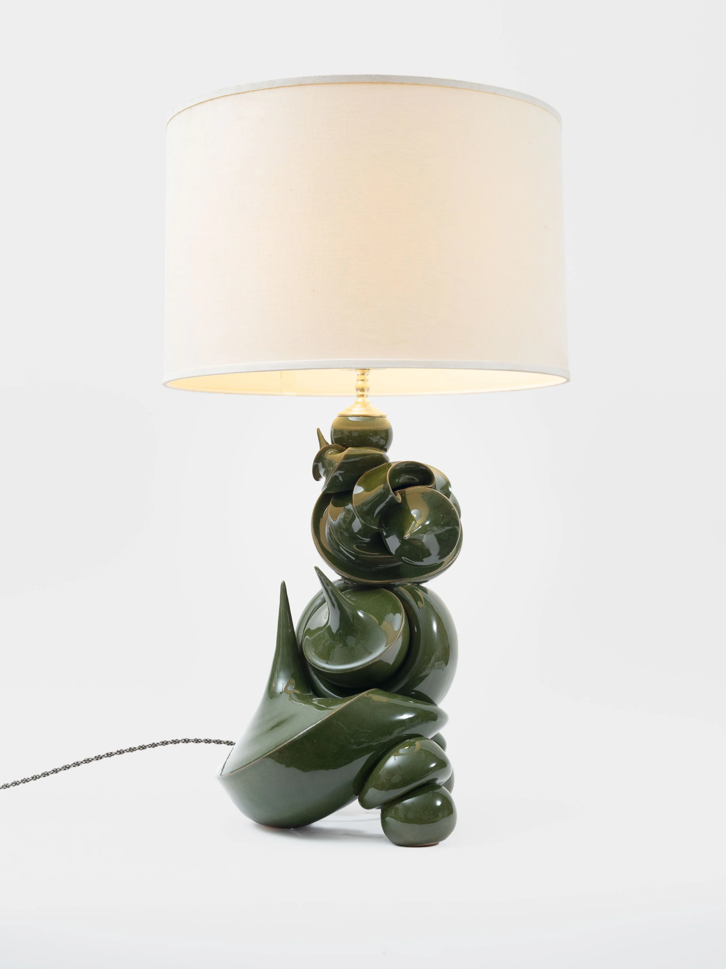 Green Tower Lamp