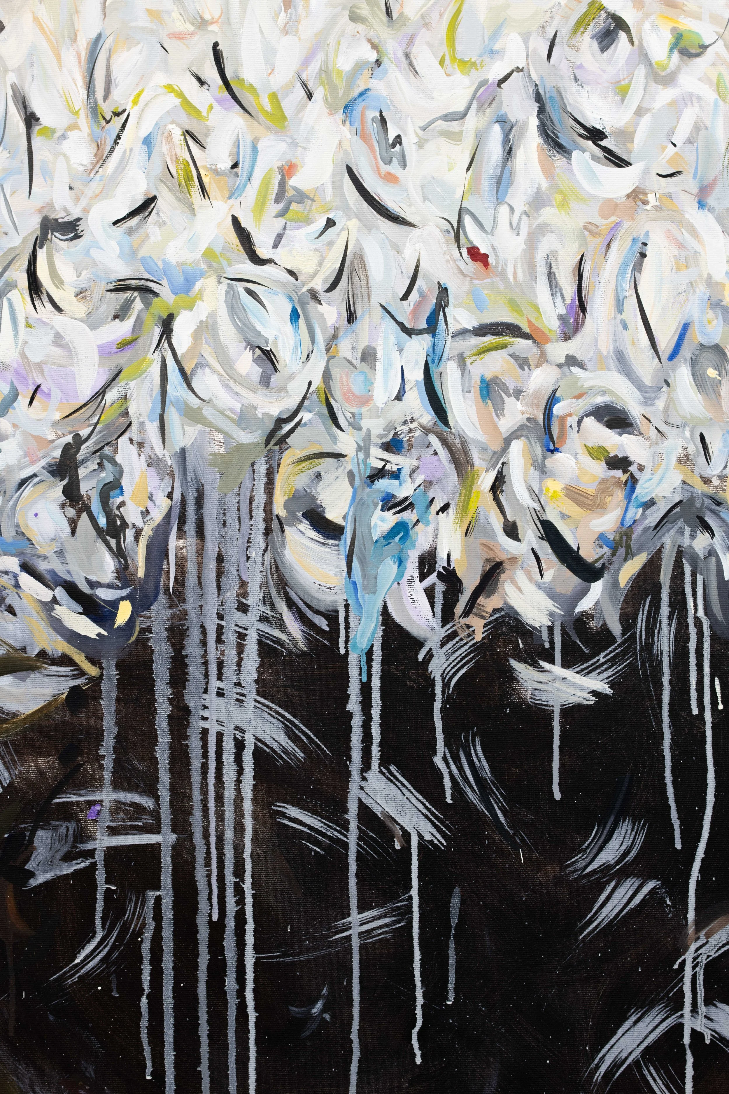 Devouring, 100 x 70 cm, oil and latex on canvas, 2025