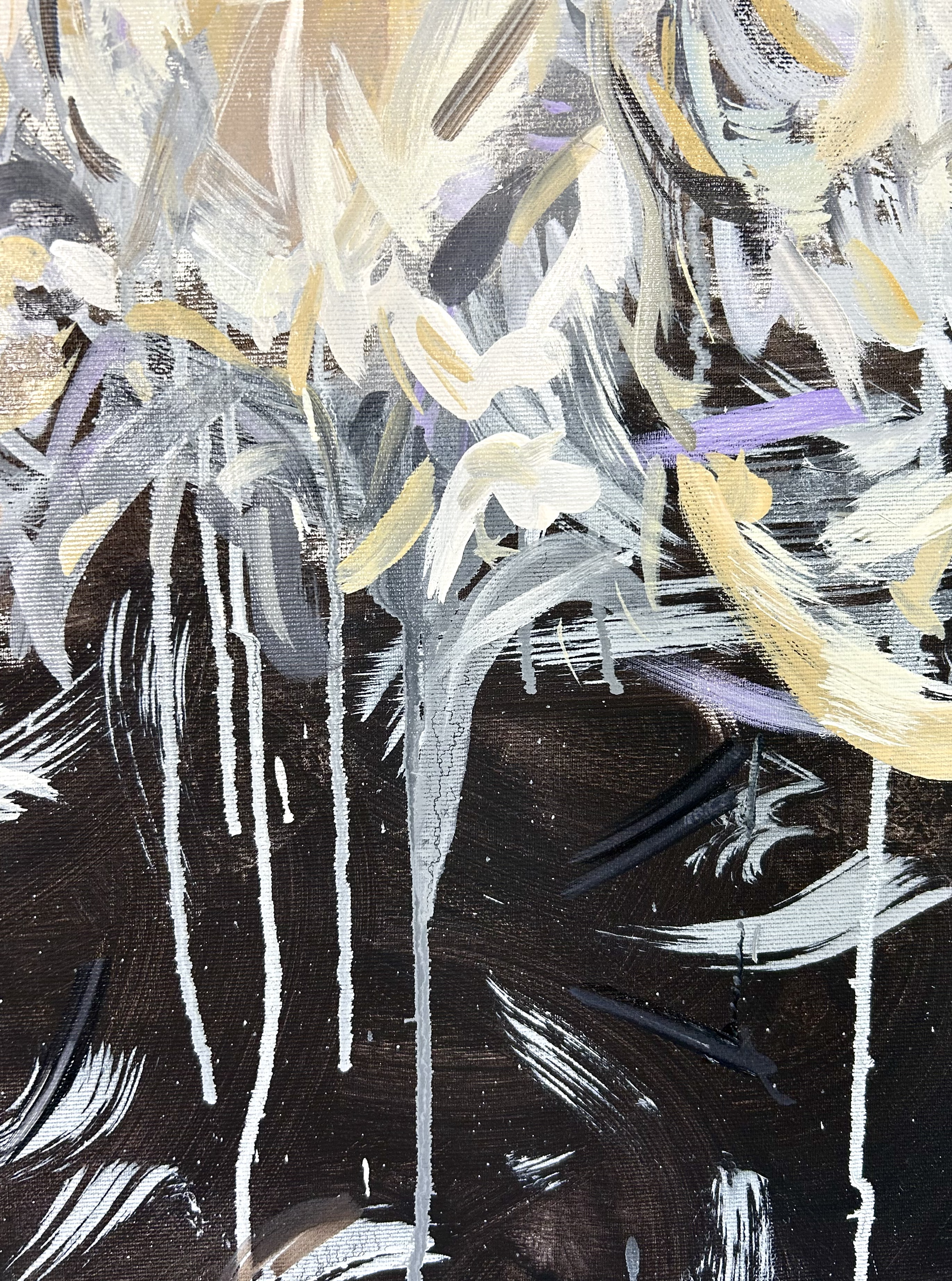 Devouring (detail) 2025 oil and latex on canvas