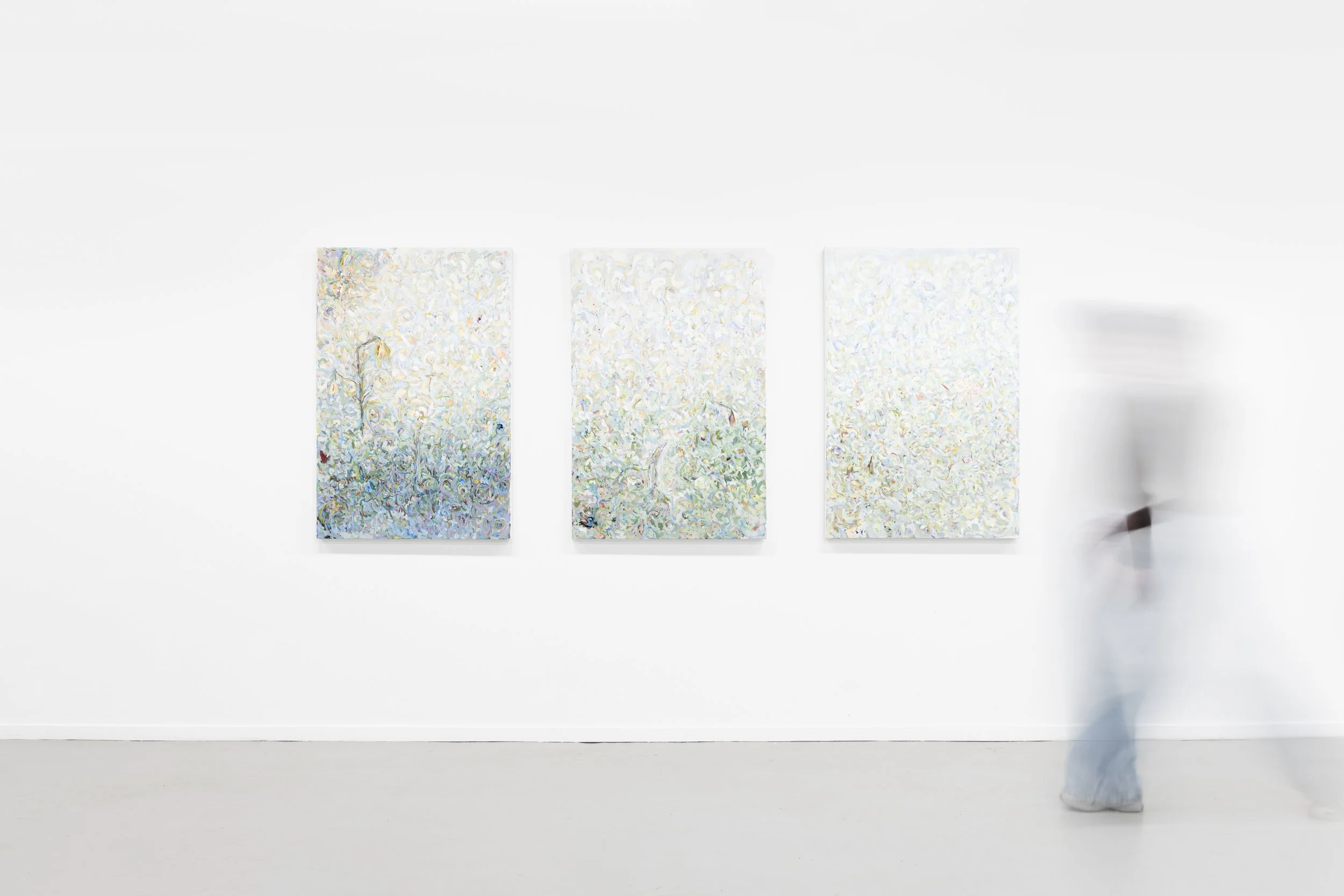 No reino das mães, triptych, 100 x 70 cm each , oil on canvas, 2025 