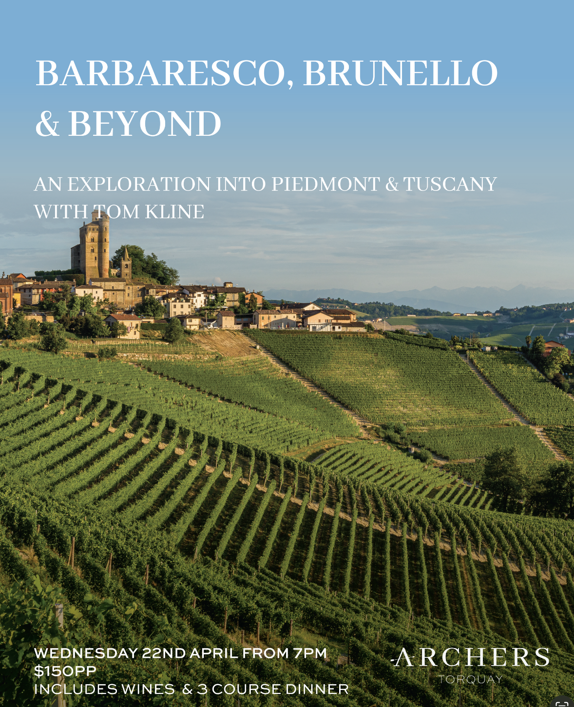 Barbaresco, Brunello & Beyond: An exploration into Piedmont and Tuscany with Tom Kline