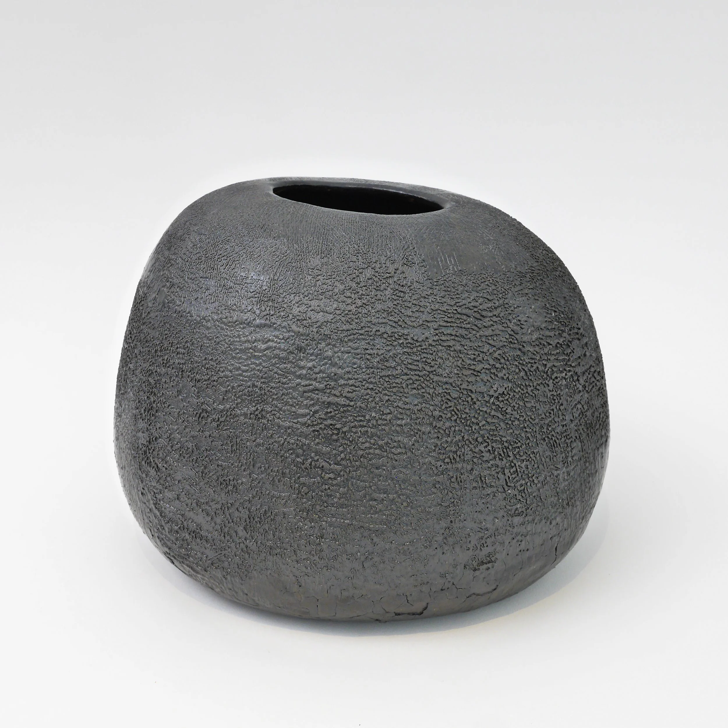 Sculptural Stoneware Elegance Vase