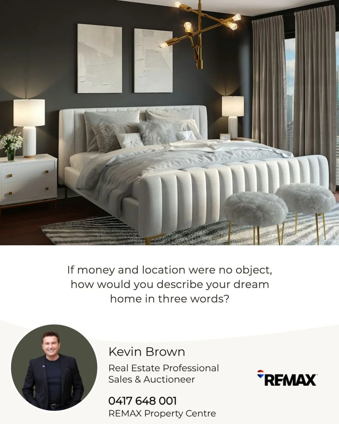 Imagine your ideal home without any limits! What three words would you use to describe it? 

Set aside thoughts of cost and location and focus on what truly makes a home perfect for you. 

What are those key elements that would make your dream ho