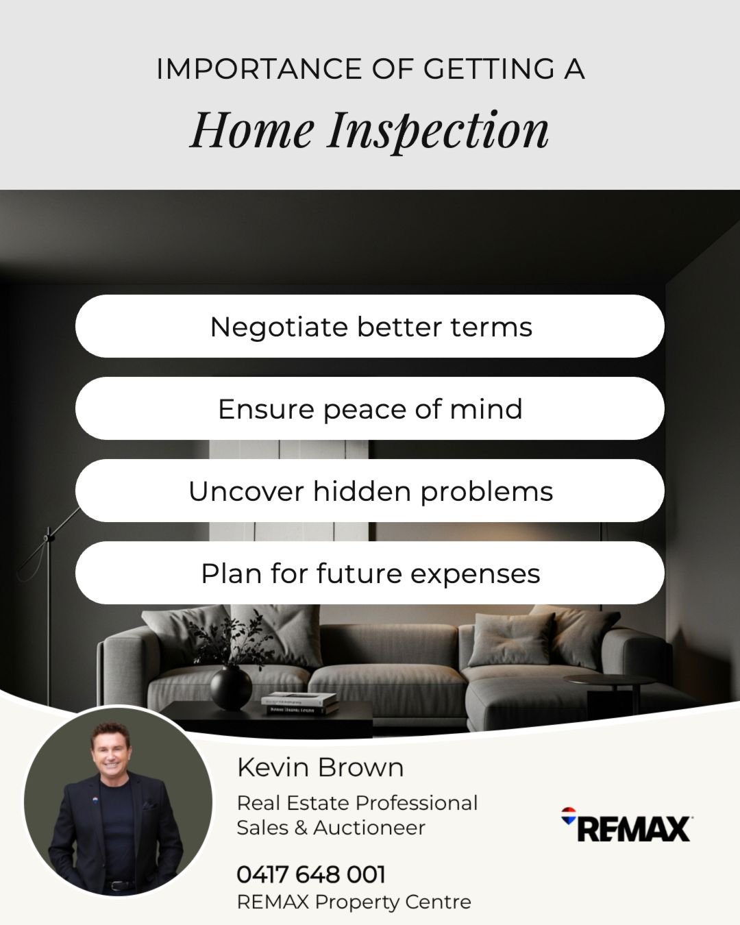A walk-through shows you the charm &mdash; a building inspection shows you the full picture. 🏡🔍

From structural integrity to electrical and plumbing, a professional inspection uncovers what isn't visible to the naked eye. It's one of the smartes