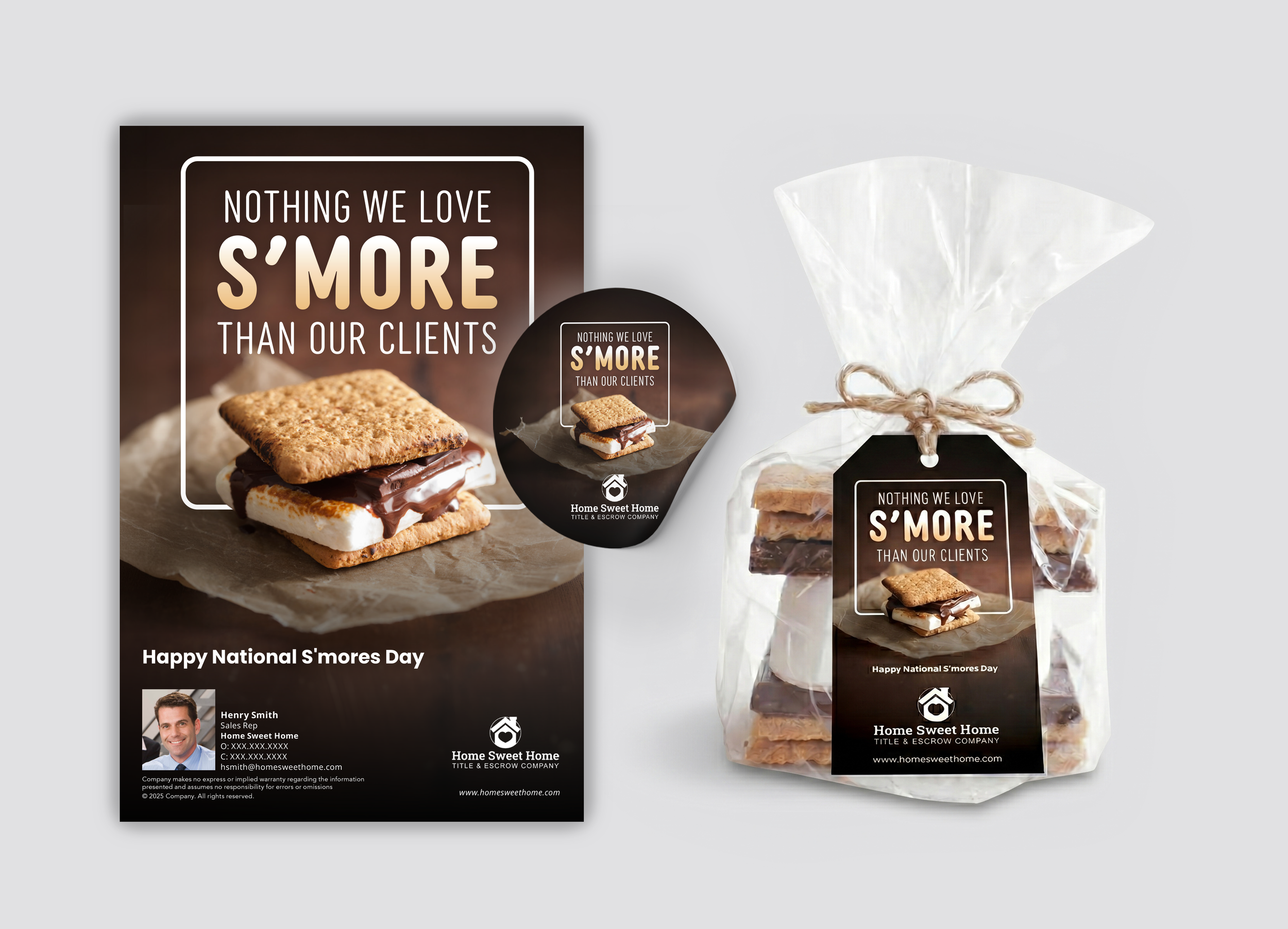 National S'Mores Day Print Pieces