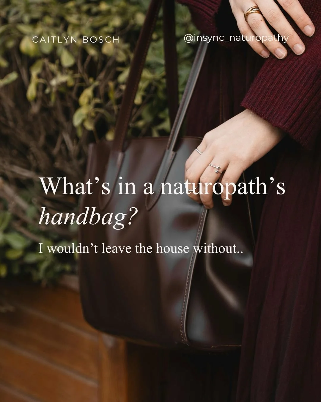 A few go-to products you&rsquo;ll find in my handbag as a clinical naturopath who prioritises low-tox and hormone-friendly options 💁🏻&zwj;♀️👜