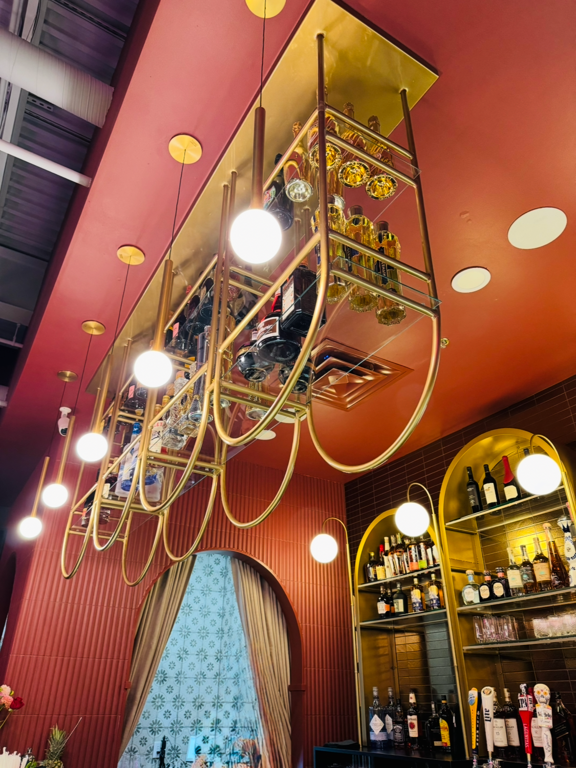 Custom Restaurant Bar Shelving