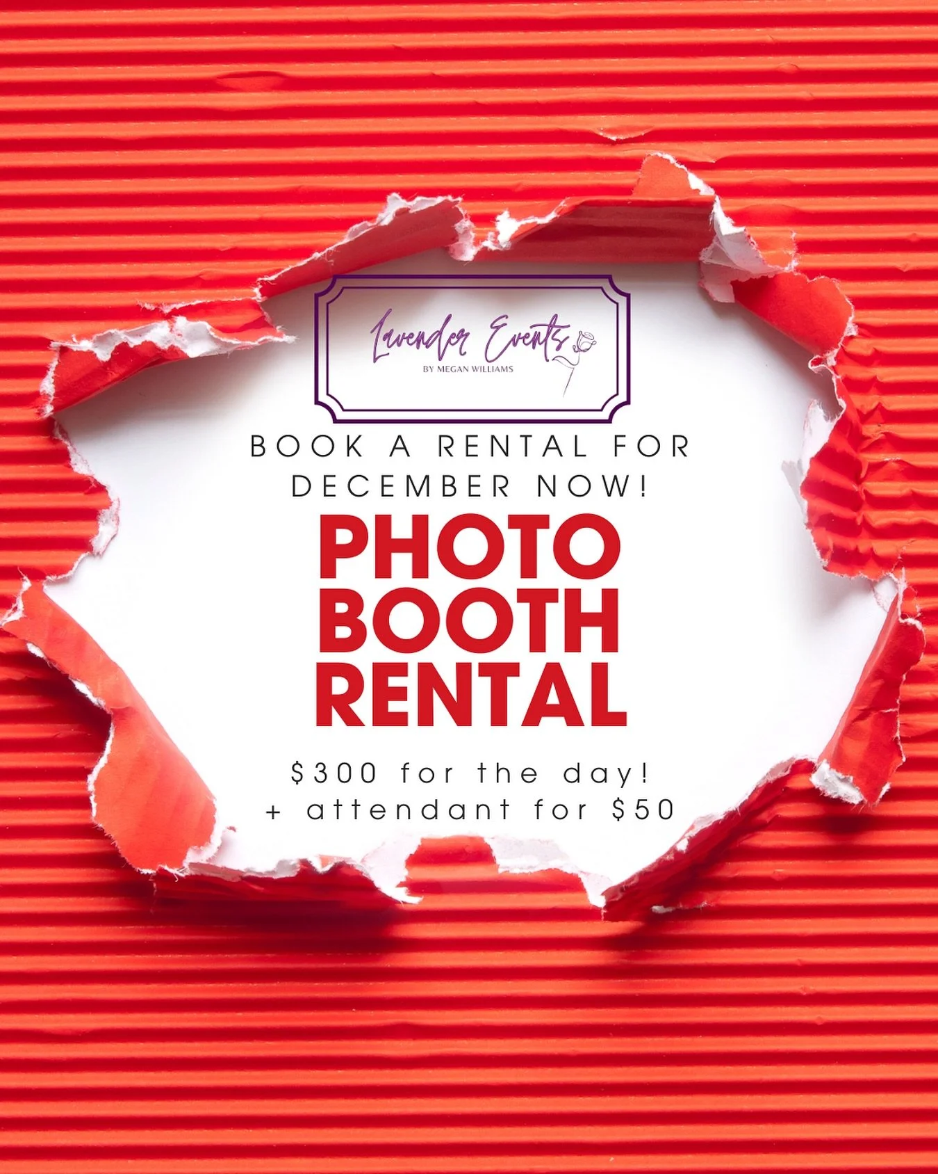 Happy Thanksgiving! Thank you for allowing me to be part of your memories! Photo Booth rentals are deeply discounted through Monday! $300 total &mdash; can use for 8 hours if you&rsquo;d like, one cost rental! Reach out today! @lavendereventsbymegan 