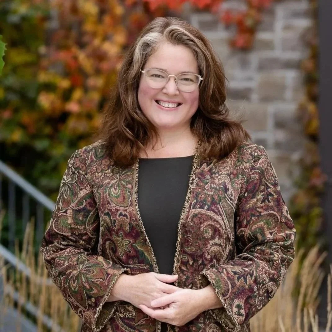 Chantal Garneau, Ward 3 Councillor for Halton Hills, standing outdoors in Georgetown.