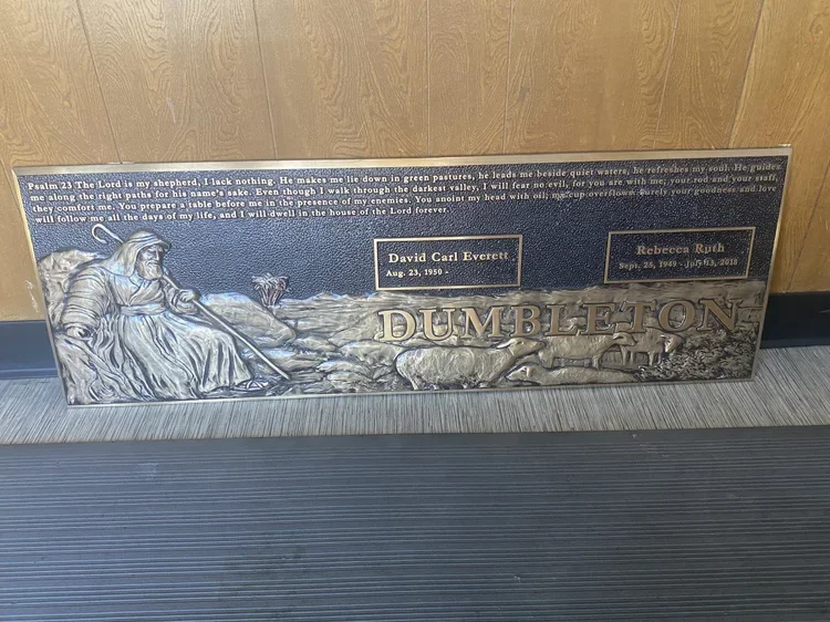 Custom Bronze Plaque for Memorial Business Signage