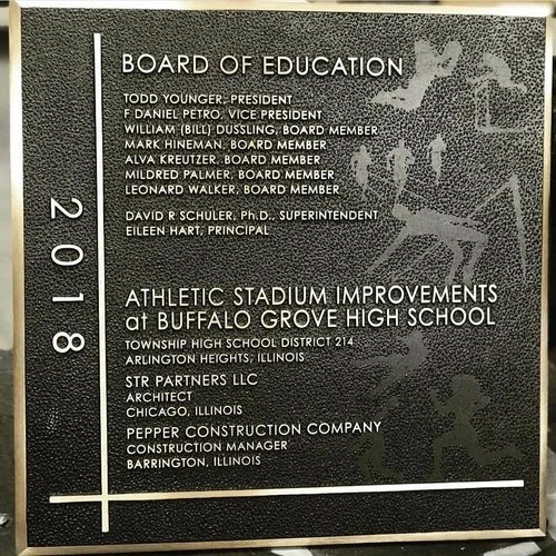 Dedication Bronze Plaque for Business Signage