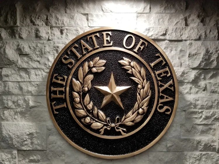 State of Texas Seal Bronze Plaque for Business Signage