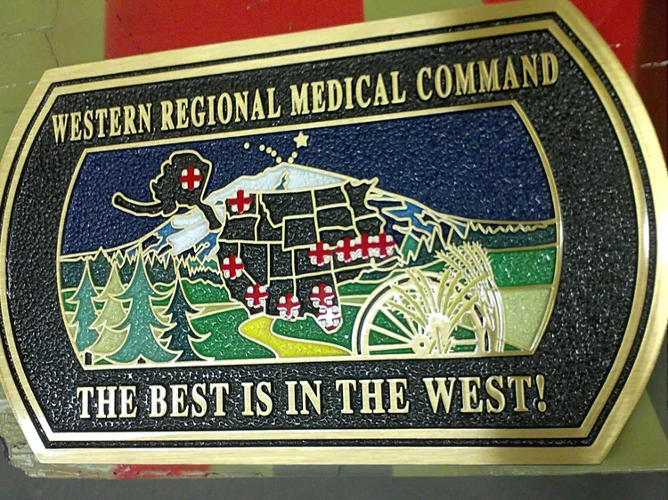 Military Emblem Bronze Plaque for Business Signage