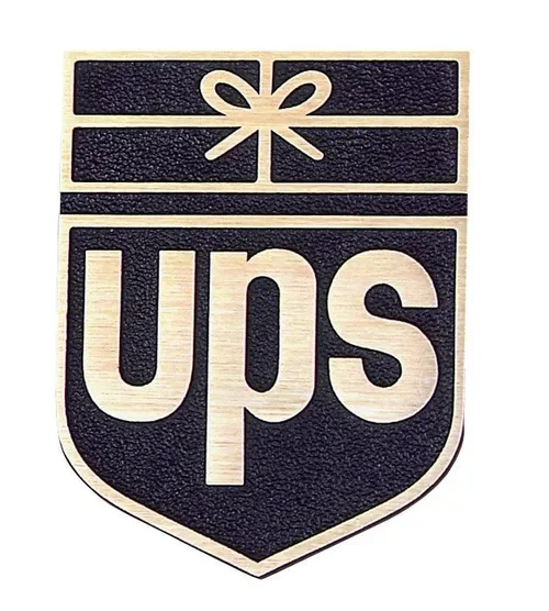 UPS Logo Bronze Plaque for Business Signage