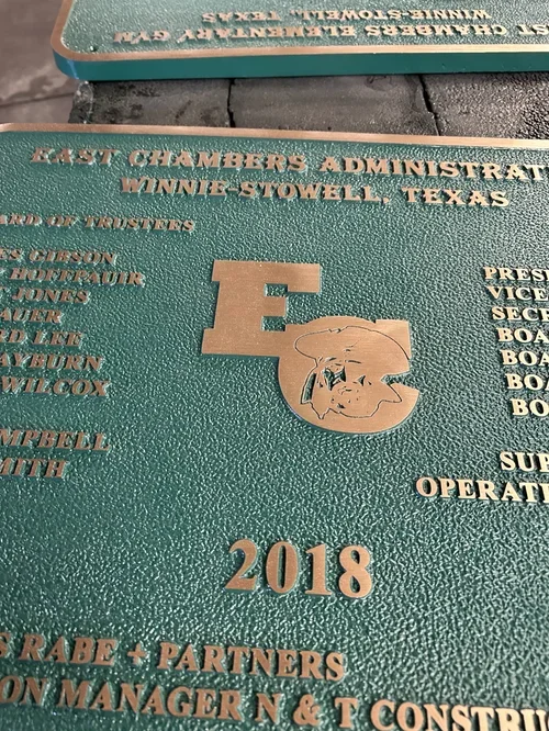 Bronze Plaque School Administration Business Signage