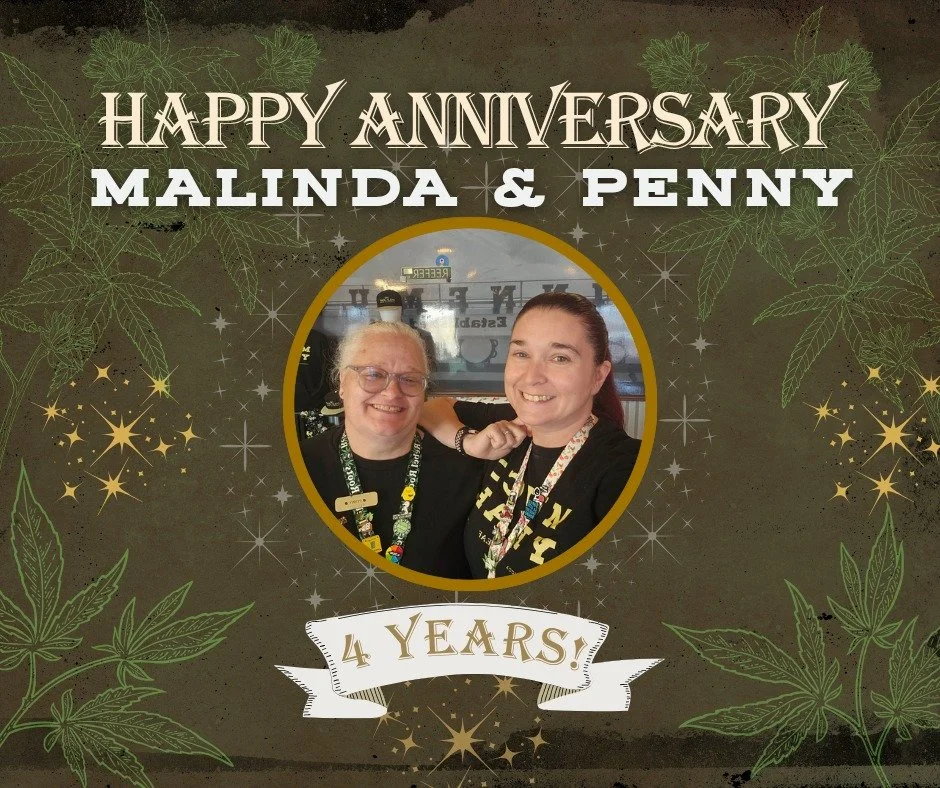 HAPPY ANNIVERSARY! Today we celebrate 4 incredible years of Malinda and Penny being an integral part of The Gold Leaf family. Thanks for all you do to keep things running like clockwork and make The Gold Leaf feel like home. #thegoldleafwinnemucca #t