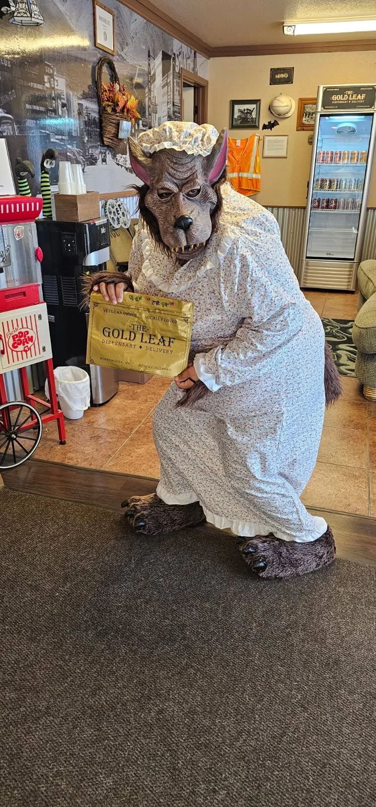 Wolf as Grandma from Little Red Riding Hood