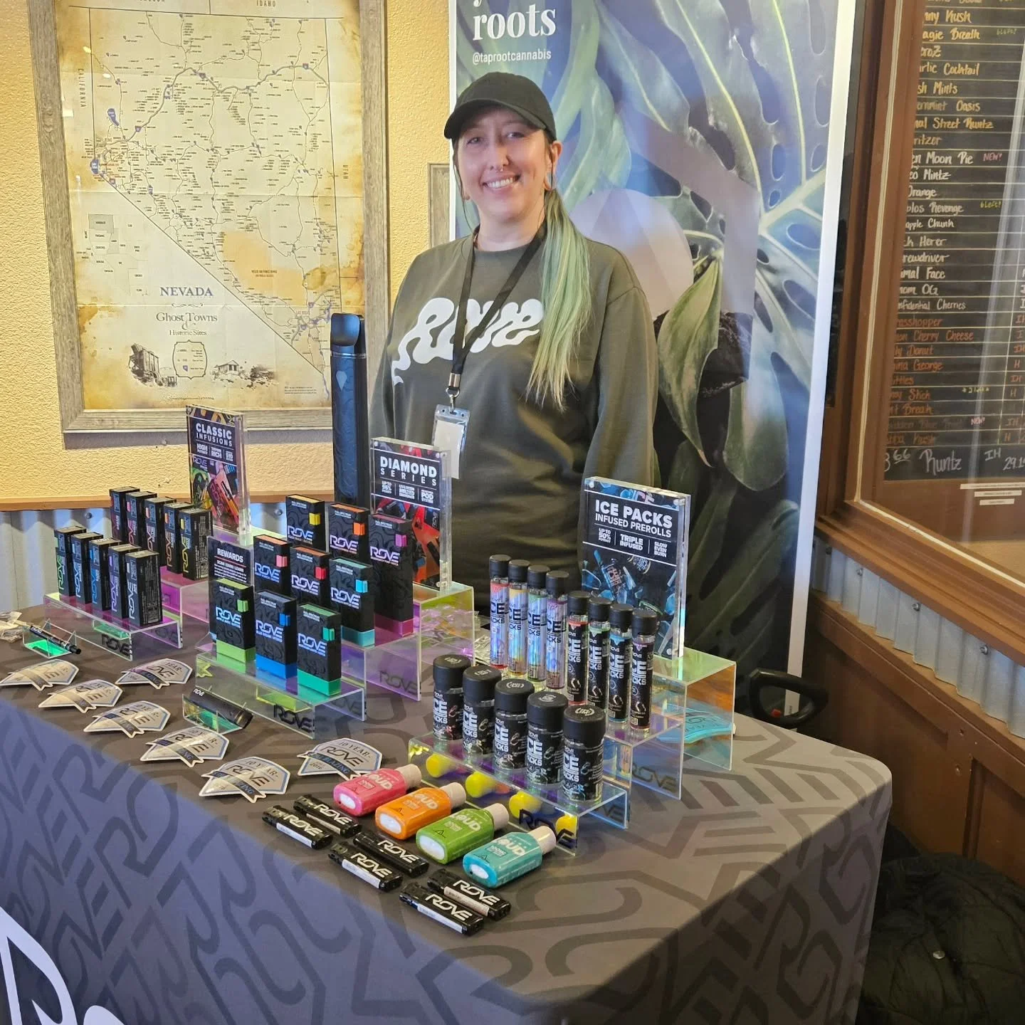 Rove on with Ashley!! She's here till 3, come ask your questions! Nothing for sale must be 21 or older keep of reach of children