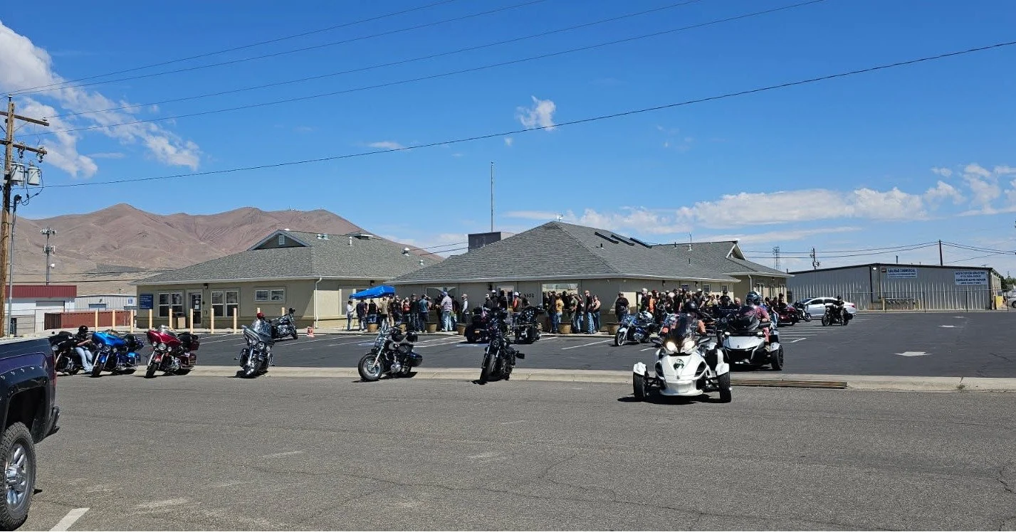 Thanks to all who participated in today's Run-A-Mucca Poker Run - we had a blast making new friends and catching up with old ones.  Remember, participants in today's run get 10% off your purchase (1 per registration). Stop by all weekend for deals an