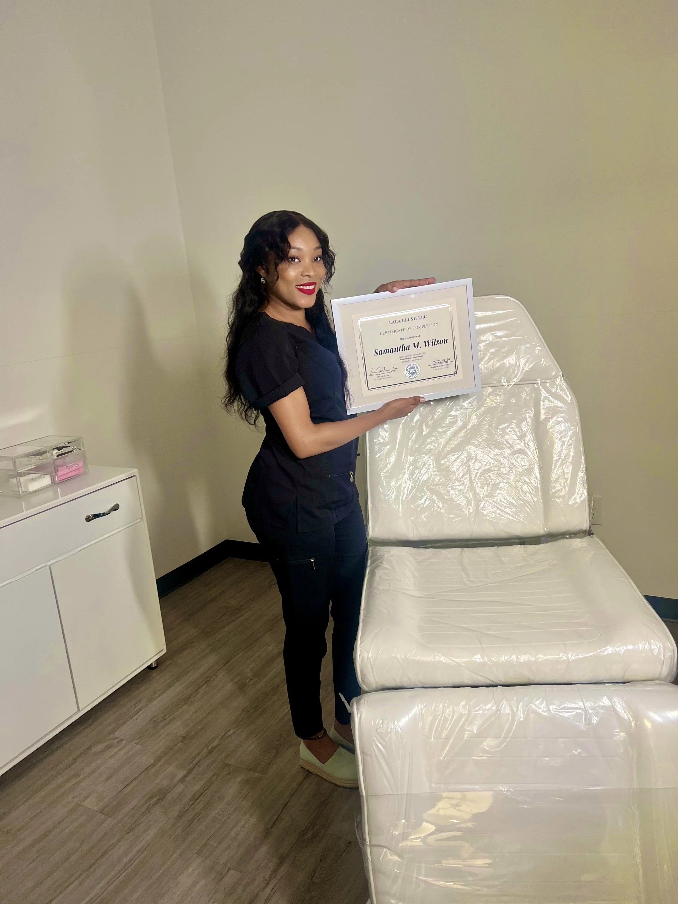 Specialist holding certificate