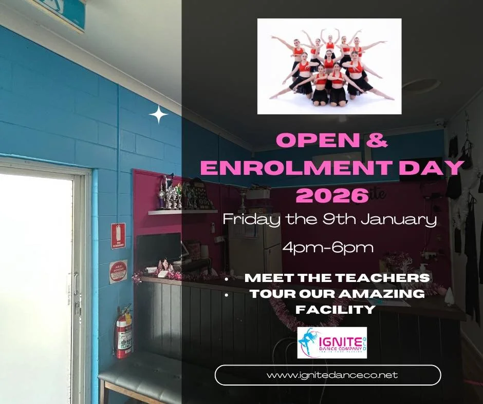 ✨ Our 2026 Open &amp; Enrolment Days are getting close! ✨
Join us at the studio to meet our teachers, tour the space, and secure your classes for the new year 💃💛
📅 Friday 9th January | 4:00&ndash;6:00pm
📅 Saturday 10th January | 10:00am&ndash;12: