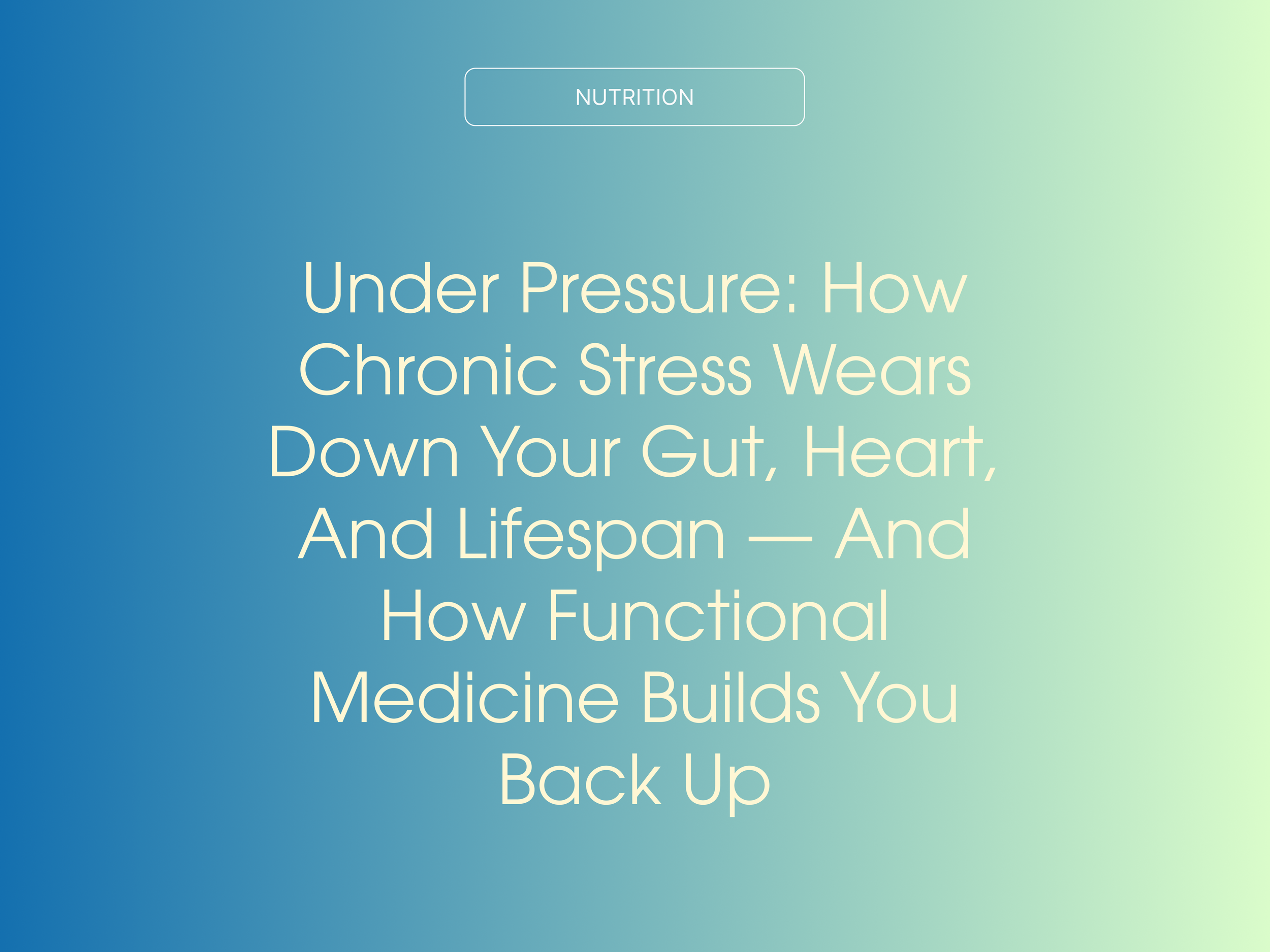 The Silent Killer That’s Wrecking Your Health and How to Fight Back