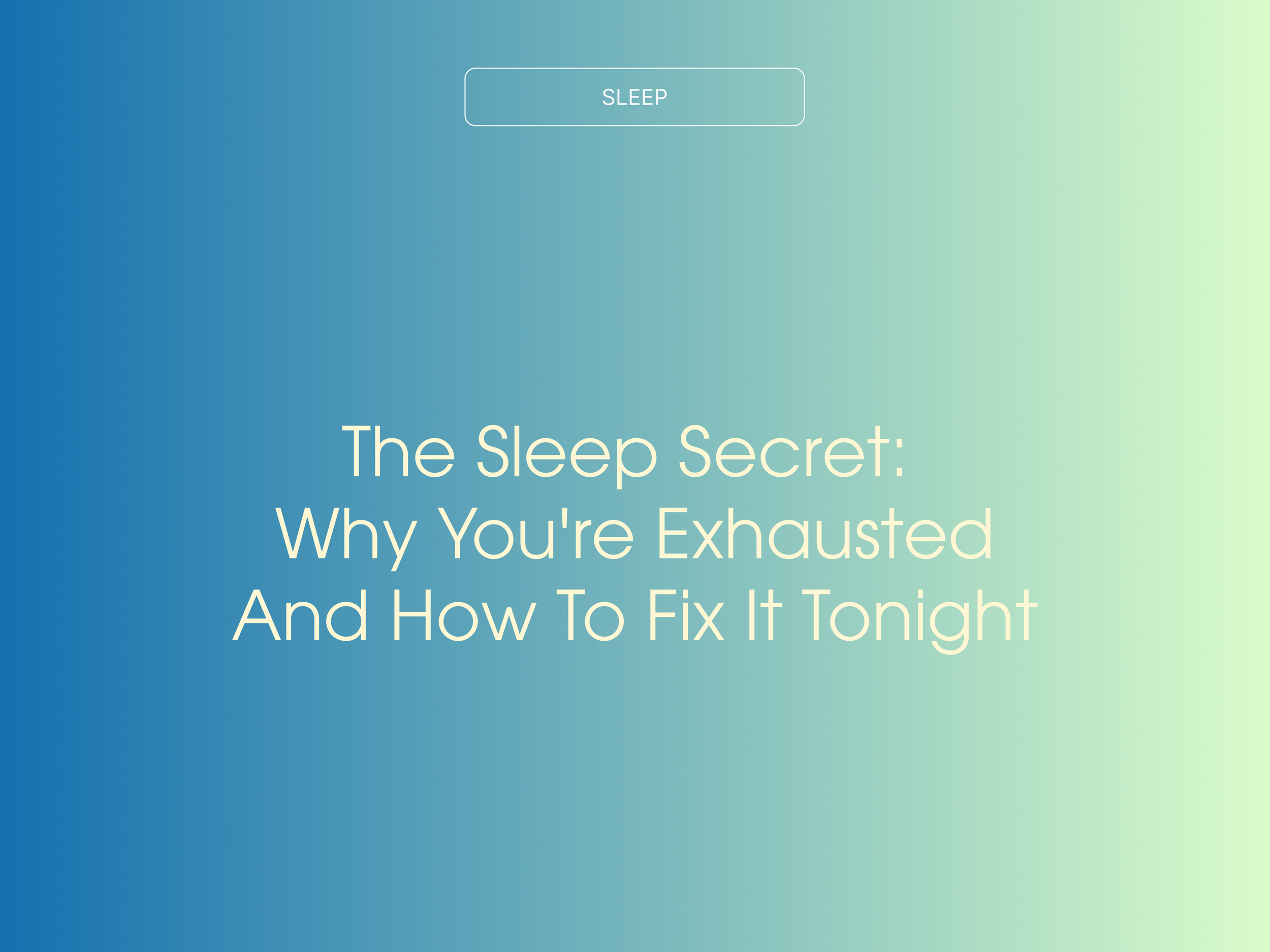 Sleep As Medicine: Building a Longevity-Driven Night Routine the Functional Medicine Way