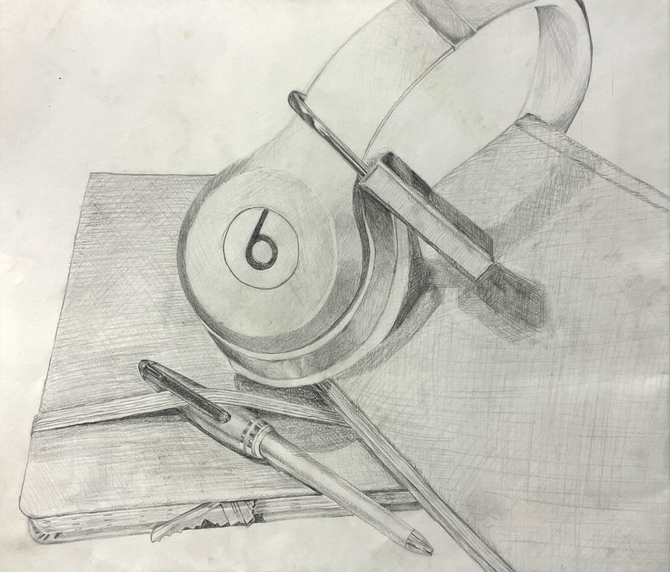 'In My Head' 10"x11" graphite drawing