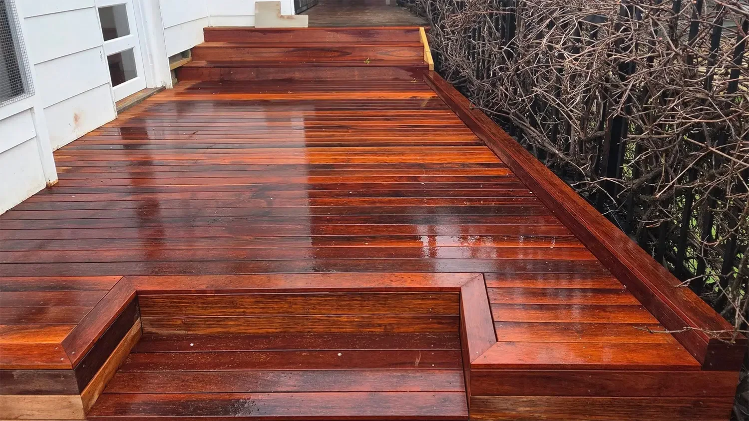 Timber decking and staircase renovation by Massey Constructions, Bendigo