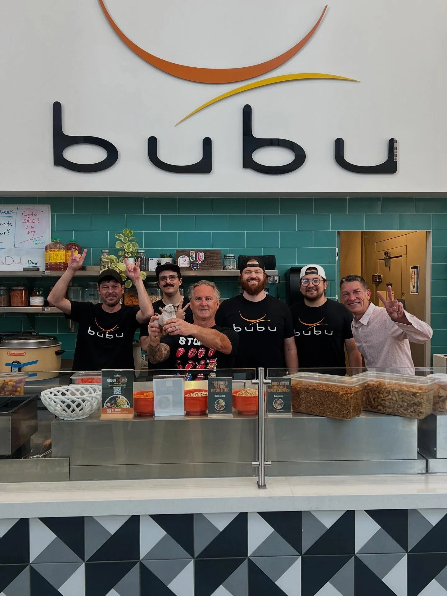 The Denver Team is all smiles this morning working on some new &amp; exciting bowls for you all! Who&rsquo;s ready for some fresh, bubu bowls?! 🙌🏽