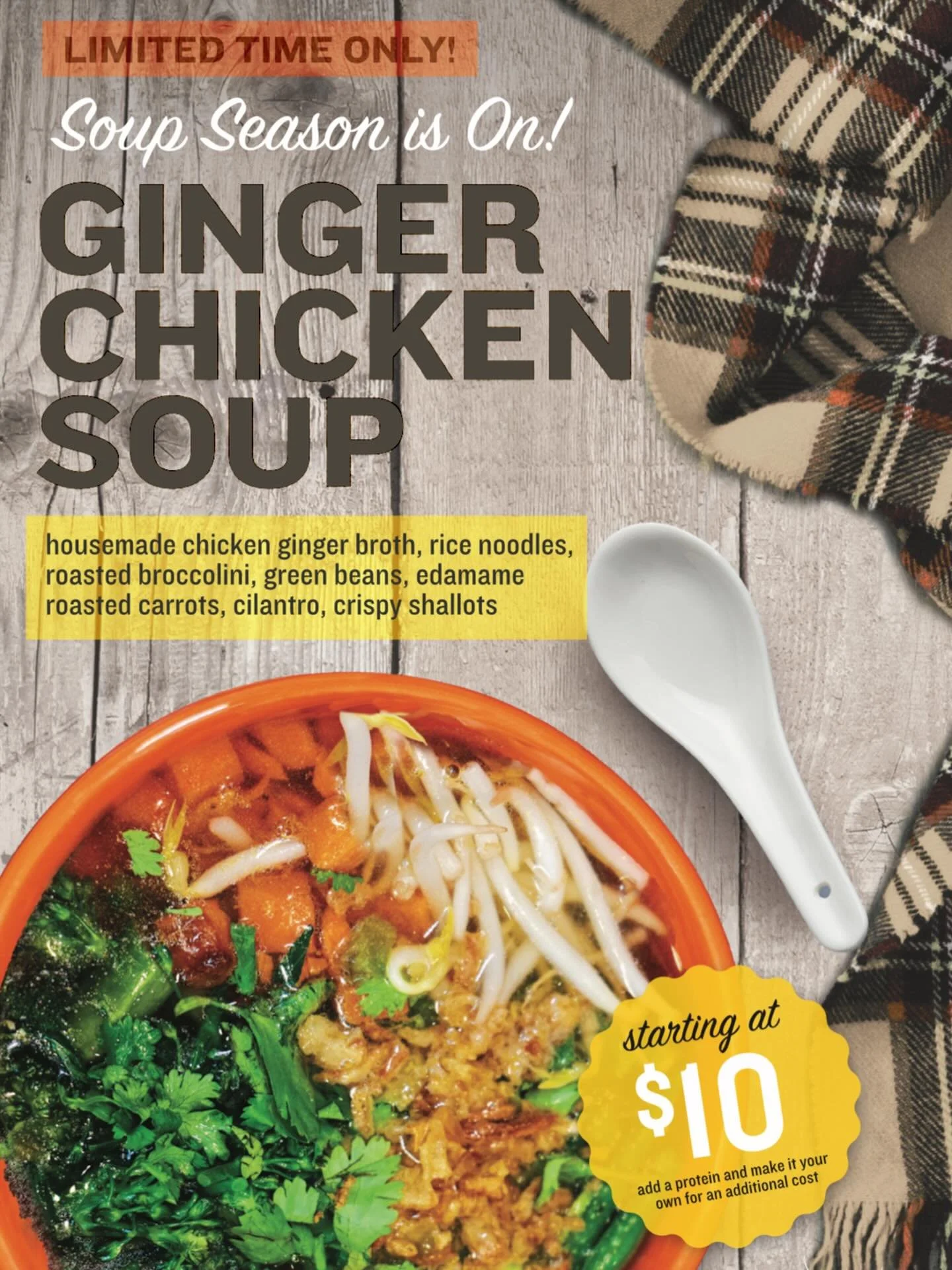 Feeling run down? We&rsquo;ve got you. Ginger Chicken Soup is BACK at bubu for a limited time.