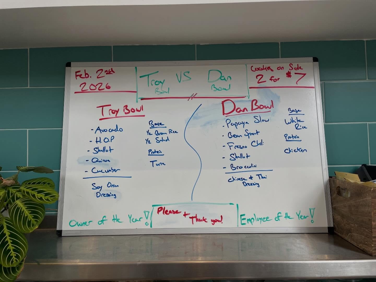 Game ON! It&rsquo;s a bowl showdown: owner vs. employee of the year. Whose bowl is the best?! Visit bubu Granite to try these tasty combos and vote today.