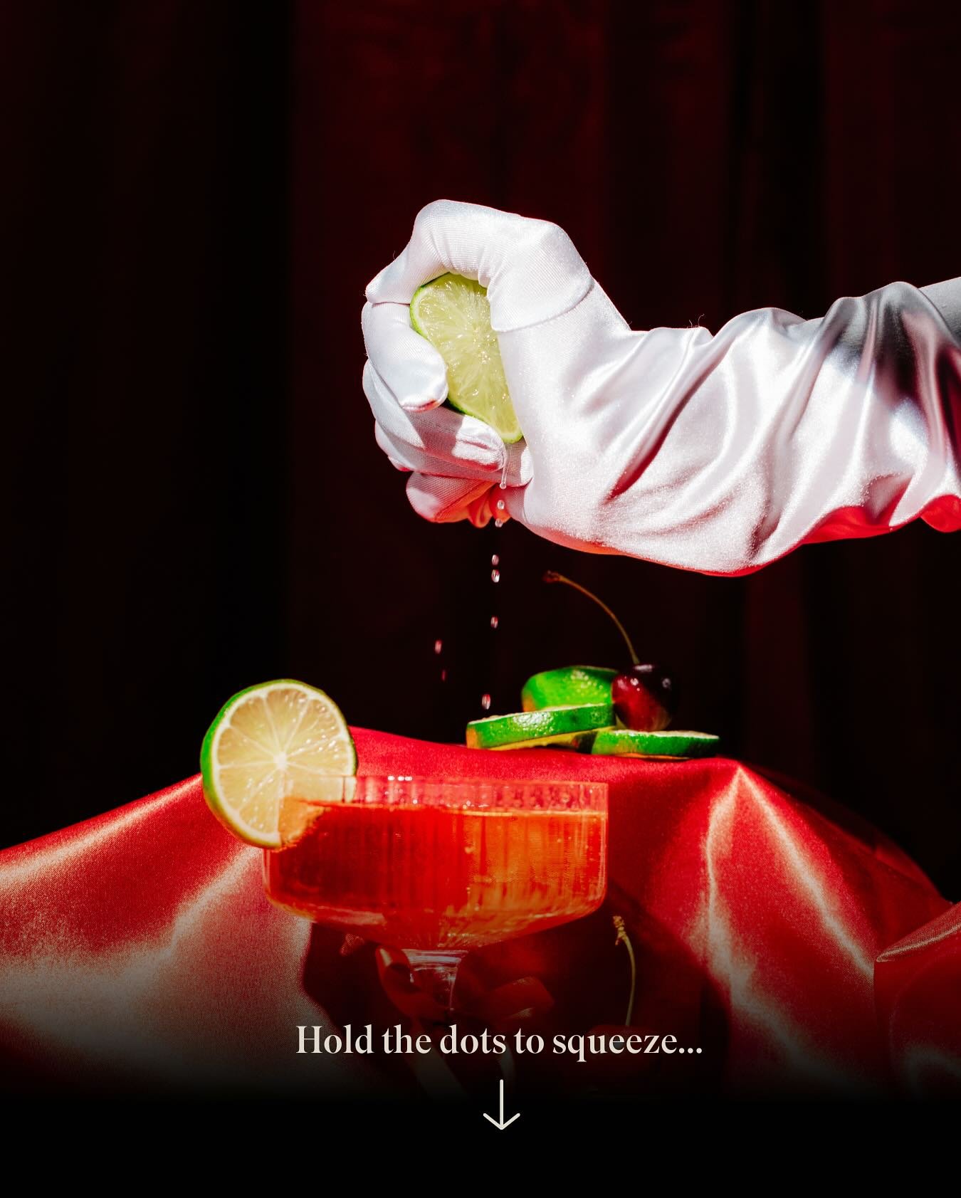 Cherry. Lime. SCROLL. 🍒🍋&zwj;🟩💚

Hold down the dots and scroll to squeeze the lime! 🍋&zwj;🟩 This week&rsquo;s Cherry Limeade brings the zesty tart lime, rich cherry, and a velvety finish you&rsquo;ll want on repeat.

Only here for the week&mdas