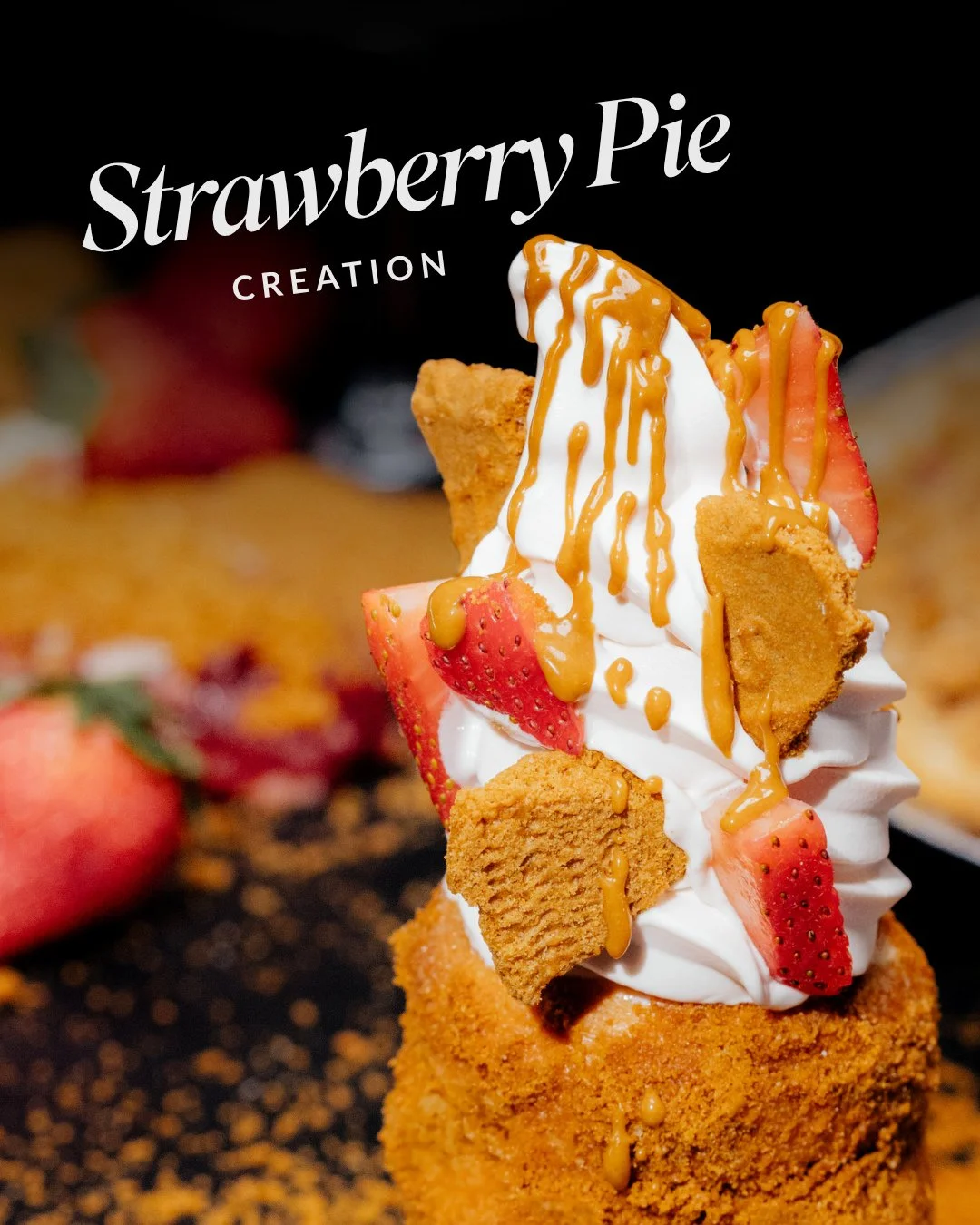 Strawberry Ice Cream is a classic for a reason, with sweet, juicy berry notes we all know and love 🍓🤤⁠
⁠
This time around it&rsquo;s reimagined in our Strawberry Pie creation, bringing together everything you love in one perfectly layered cone 👀⁠
