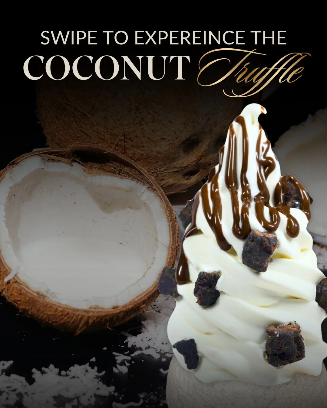 Tag your bestie who loves all things coconut!🥥⁠
⁠
Refreshing coconut, rich Nutella, fudgy brownie... Coconut Truffle is delicately balanced and perfectly indulgent 🤤⁠ Come try it before it's gone!⁠
⁠
#CrispyCones #CoconutTruffle