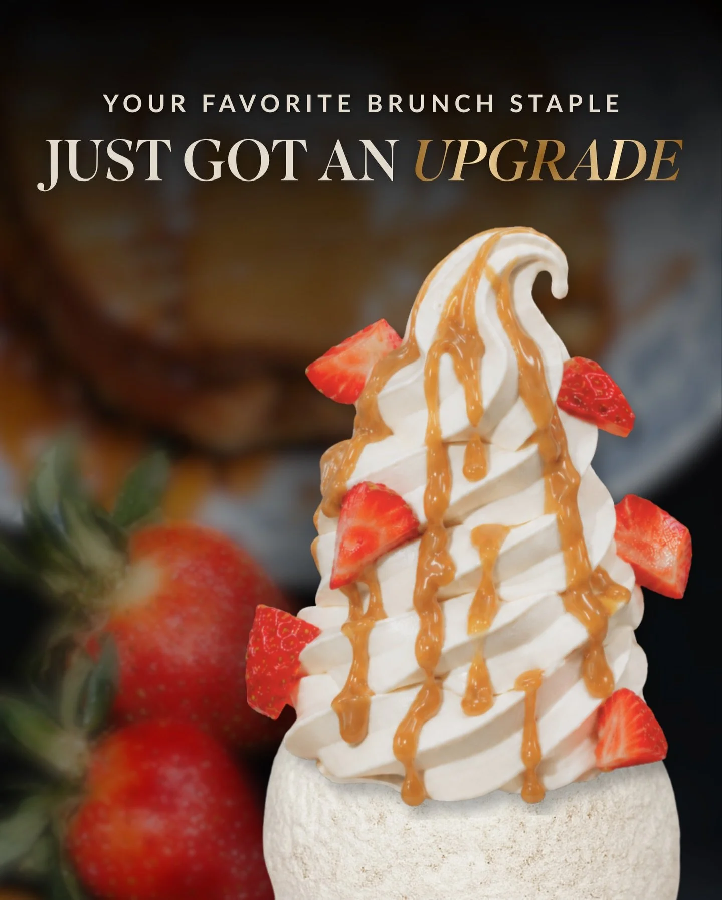 We reimagined your favorite brunch staple 👀🍓🍞⁠
⁠
Meet Biscoff French Toast 🤤 Comforting French toast ice cream layered in a soft powdered sugar cone with rich cookie butter and fresh strawberries for a perfectly sweet brunch-inspired bite ✨⁠
⁠
Dr