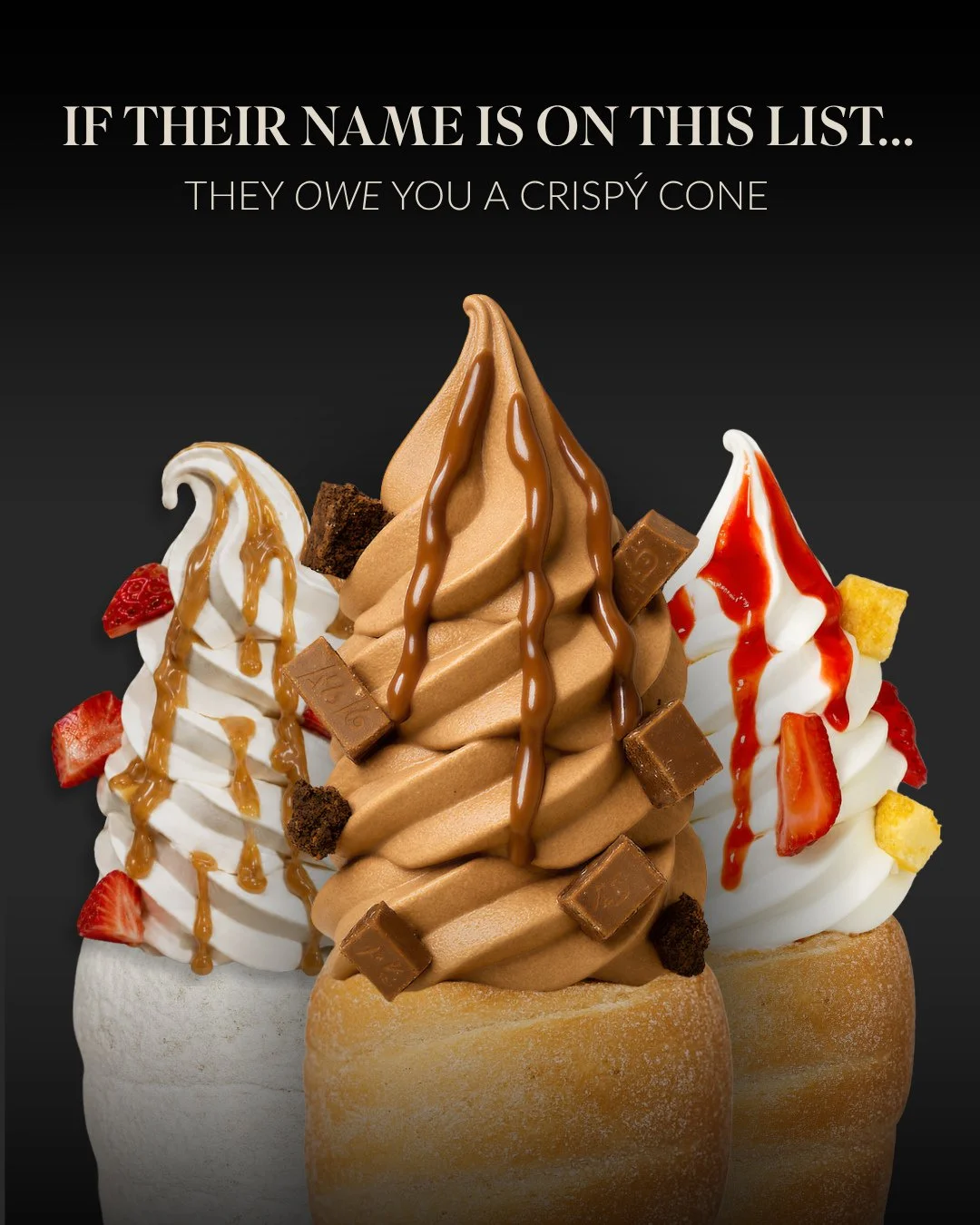 Who owes you a sweet treat? 👀